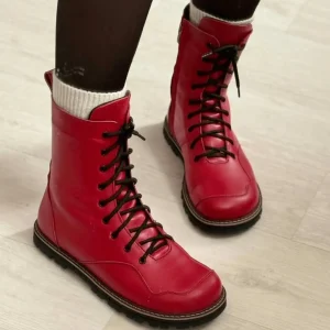 Custom Anatomical Lace Up Boots Handmade Leather Or