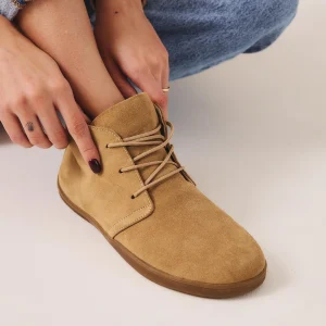 Women Barefoot Boots Suede Ankle Boots With Wide