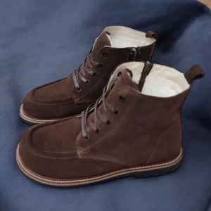 Women S Brown Suede Winter Boots Handmade Anatomical