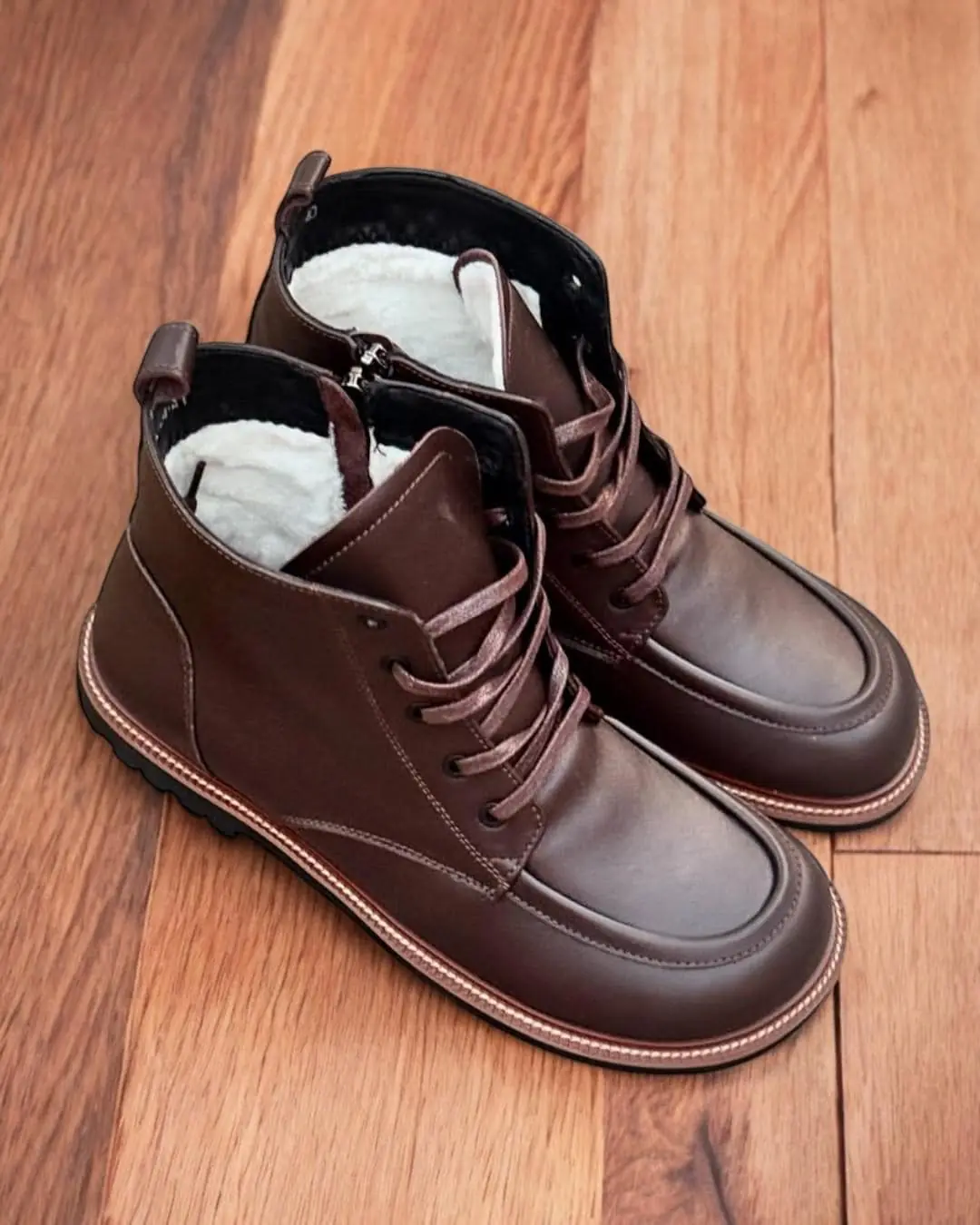 Women Suede Winter Boots Handmade Anatomical Ankle Boots